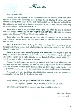 CẨM NANG ÔN TẬP TRỌNG TÂM MÔN SINH HỌC - LUYỆN THI TỐT NGHIỆP THPT (Đầy đủ các dạng trắc nghiệm theo cấu trúc đề thi năm 2025)